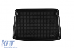 image-62-Rubber trunk mat by Rezaw-Plast suitable for VW Golf VIII hatchback after 2019, with the trunk floor in the upper position