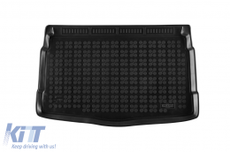 image-63-Rubber trunk mat by Rezaw-Plast suitable for VW Golf VIII hatchback after 2019, with the trunk floor in the lower position