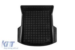 image-40-Rubber trunk mat by Rezaw-Plast suitable for Tesla Model 3 after 2023, with the trunk floor in the upper position, with heat pump, RWD, 1 piece, black