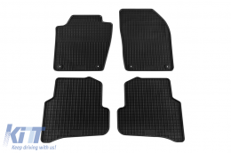 image-50-Specific rubber mats suitable for Skoda Fabia hatchback, wagon after 2015, 4-piece set, black color