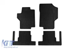 image-19-Specific rubber mats suitable for Peugeot 1007 2005-2009, 4-piece set, black color