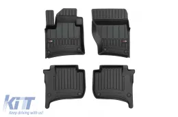 image-30-Specific rubber mats suitable for Volkswagen Touareg 2010-2018, Porsche Cayenne 2010-2017, 4-piece set, black color, with 24-month warranty