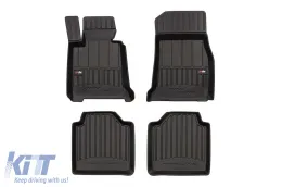 image-31-Specific rubber mats suitable for BMW 3 Series F34 GT after 2013, 4-piece set, black color, with 24-month warranty