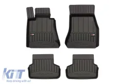 image-34-Specific rubber mats suitable for BMW 5 Series G30, G31 after 2017, 4-piece set, black color, with 24-month warranty