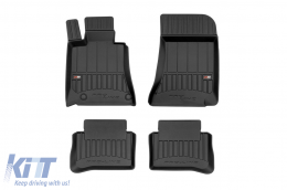 image-32-Specific rubber mats suitable for Mercedes CLS C218 coupe, X218 Shooting brake 2010-2018, 4-piece set, black color, with 24-month warranty