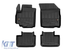 image-10-Specific rubber mats from Frogum 3D ProLine series suitable for Fiat Sedici 2006-2015, Suzuki SX4 2006-2013, Suzuki Swift 2005-2010, 4-piece set, black color, with 24-month warranty