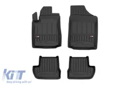 image-19-Specific rubber mats suitable for Citroen C2 2003-2009 from Frogum 3D ProLine series, 4-piece set, black color, with 24-month warranty