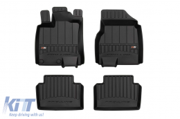 image-2-Specific rubber mats suitable for Nissan Qashqai 2006-2013 Tekna from Frogum 3D ProLine series, 4-piece set, black color, with 24-month warranty.