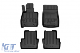 image-6-Specific rubber mats suitable for Mazda CX-3 after 2015, 4-piece set, black color, with 24-month warranty