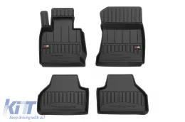 image-6-Specific rubber mats suitable for BMW X4 F26 2014-2018 from Frogum 3D ProLine series, 4-piece set, black color, with 24-month warranty