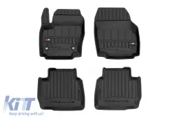 image-8-Specific rubber mats suitable for Ford Mondeo 2010-2014, 4-piece set, black color, with 24-month warranty from Frogum 3D ProLine series.