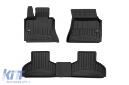 image-18-Specific rubber mats suitable for BMW X5 F15 2013-2018, 4-piece set, black color, with 24-month warranty from Frogum 3D ProLine series.