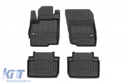 image-22-Specific rubber mats suitable for Mitsubishi Eclipse Cross after 2018, 4-piece set, black color, with 24-month warranty