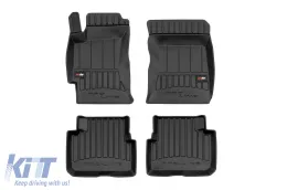 image-18-Specific rubber mats suitable for Subaru Forester 2008-2013, 4-piece set, black color, with 24-month warranty