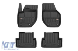 image-11-Specific rubber mats suitable for Volvo V40 2012-2019, 4-piece set, black color, with 24-month warranty from Frogum 3D ProLine series.