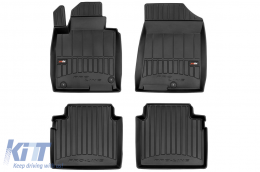 image-75-Specific rubber mats suitable for Kia Optima after 2015, 4-piece set, black color, with 24-month warranty