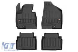 image-49-Specific rubber mats suitable for Kia Sportage 2009-2015, 4-piece set, black color, with 24-month warranty from Frogum 3D ProLine series.