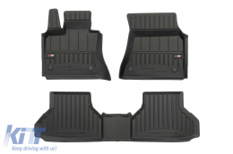 image-49-Specific rubber mats suitable for BMW X6 E71 2008-2014, 3-piece set, black color, with 24-month warranty