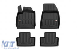 image-51-Specific rubber mats suitable for Frogum 3D ProLine series for Renault Clio after 2019, Mitsubishi Colt hatchback after 2023, 4-piece set, black color, with 24-month warranty