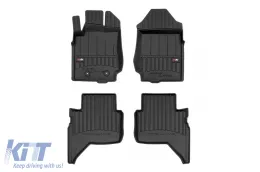 image-54-Specific rubber mats suitable for Ford Ranger 4 after 2018, 4-piece set, black color, with 24-month warranty