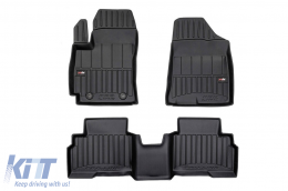 image-65-Specific rubber mats suitable for Hyundai Kona II after 2022, 3-piece set, black color, with 24-month warranty