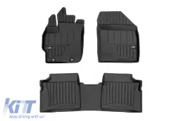 image-15-Specific rubber mats suitable for Frogum 3D ProLine series for Toyota Prius 2010-2015, 3-piece set, black color, with 24-month warranty