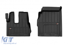 image-19-Specific rubber mats suitable for Mercedes Actros MP after 2011, 2-piece set, black color, with 24-month warranty