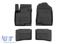 image-49-Specific rubber mats suitable for Hyundai i20 after 2020, 4-piece set, black color, with 24-month warranty