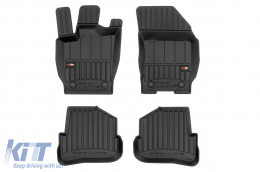 image-50-Specific rubber mats suitable for Audi A1 Sportback 2010-2014, 4-piece set, black color, with 24-month warranty
