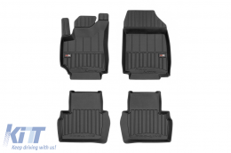 image-59-Specific rubber mats suitable for Fiat Croma wagon 2005-2011, 4-piece set, black color, with 24-month warranty