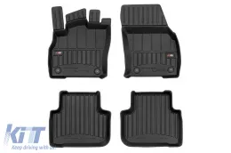 image-64-Specific rubber mats suitable for Audi Q3 II after 2018, 4-piece set, black color, with 24-month warranty