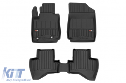 image-64-Specific rubber mats suitable for Toyota Aygo II after 2014, 4-piece set, black color, with 24-month warranty