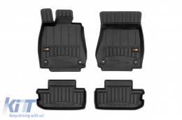 image-5-Specific rubber mats suitable for Lexus RC200 after 2014, 4-piece set, black color, with 24-month warranty