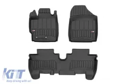 image-10-Specific rubber mats suitable for Toyota Urban Cruiser 2008-2014, 3-piece set, black color, with 24-month warranty