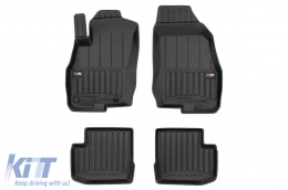 image-73-Specific rubber mats suitable for Fiat Punto EVO 5 doors 2005-2018, 4-piece set, black color, with 24-month warranty
