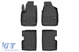 image-4-Specific rubber mats suitable for Ford Ka 2008-2016 from Frogum 3D ProLine series, 4-piece set, black color, with 24-month warranty
