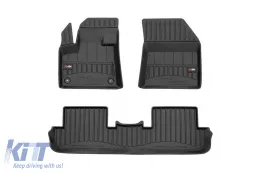 image-20-Specific rubber mats suitable for Peugeot 3008 after 2016, 3-piece set, black color, with 24-month warranty