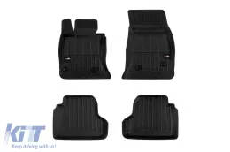 image-25-Specific rubber mats suitable for BMW 4 Series F32 Coupe 2013-2020, 4-piece set, black color, with 24-month warranty