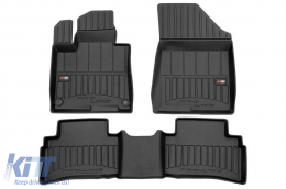 image-40-Specific rubber mats suitable for Kia Sportage after 2021, not suitable for Hybrid version, 3-piece set, black color, with 24-month warranty