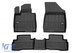 image-41-Specific rubber mats suitable for Kia Sportage Hybrid after 2021, 3-piece set, black color, with 24-month warranty