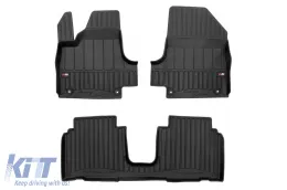 image-50-Specific rubber mats suitable for Hyundai Ioniq 5 after 2021, 3-piece set, black color, with 24-month warranty
