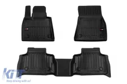image-67-Specific rubber mats suitable for BMW X6 G06 after 2019, 3-piece set, black color, with 24-month warranty