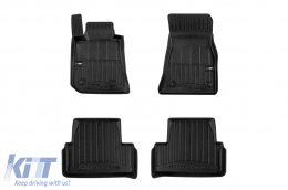 image-69-Specific rubber mats suitable for BMW i4 G26 Liftback after 2021, 4-piece set, black color, with 24-month warranty