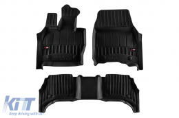 image-20-Specific rubber mats suitable for Range Rover Sport after 2022, 3-piece set, black color, with 24-month warranty