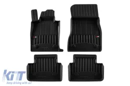 image-30-Specific rubber mats suitable for BMW 5 Series G60 sedan, G61 wagon after 2023, 4-piece set, black color, with 24-month warranty