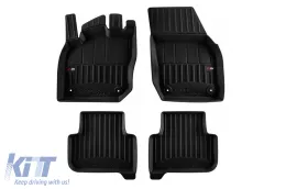 image-41-Specific rubber mats from Frogum 3D ProLine series suitable for Volkswagen Tiguan after 2024, petrol and diesel, not suitable for Mild Hybrid, 4-piece set, black color, with 24-month warranty