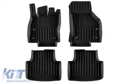 image-67-Specific rubber mats suitable for Volkswagen Golf 8 combi, Mild hybrid after 2019, 4-piece set, black color, with 24-month warranty