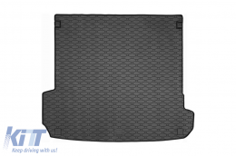 image-0-Rubber trunk mat by Rigum suitable for Audi Q7 after 2015 with 5 or 7 seats and folded 3rd row of seats, black
