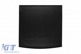 image-1-Rubber trunk mat by Rigum suitable for Audi Q7 2006-2015 5 or 7 seats with folded 3rd row of seats, black