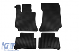 image-20-Specific rubber mats suitable for Mercedes E class W212 2009-2016, CLS C218 2011-2018, 4-piece set, black color